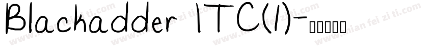 Blackadder ITC(1)字体转换